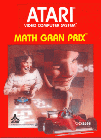 Math Gran Prix Atari 2600  box art
